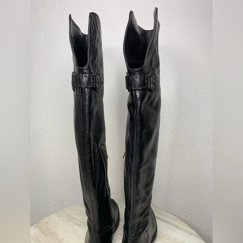 Frye boots over the knee Black sz 7 #77739 “Shirley” discontinued style